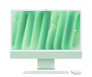 Apple iMac Ordinateur de Bureau Tout-en-Un avec Puce M4, CPU 10 cœurs et GPU 10 cœurs : Conçu pour Apple Intelligence, écran Retina 24'', 16 Go de mémoire unifiée, 512 Go de Stockage SSD ; Vert