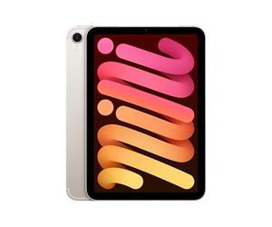 Apple iPad Mini (A17 Pro) : Écran Liquid Retina 8,3 Pouces, 512 Go, Wi-FI 6E et connectivité cellulaire 5G, caméras Avant/arrière 12 Mpx, Touch ID, autonomie d’Une journée - Lumière stellaire