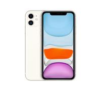 Apple iPhone 11 - 4G smartphone - double SIM / Mémoire interne 128 Go - Écran LCD - 6.1" - 1792 x 828 pixels - 2x caméras arrière 12 MP, 12 MP - front camera 12 MP - blanc
