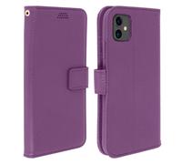 Apple iPhone 11 Étui à clapet avec porte-cartes et fonction support - Violet