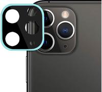Protège Caméra iPhone 11 Pro / Pro Max Verre Trempé 9H Anti-trace Bleu Turquoise