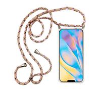 Apple iPhone 12 / 12 Pro Coque Avec Bandoulière À Suspendre Cordelière Étui Rose
