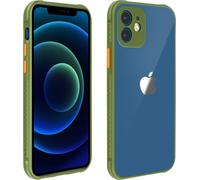 Apple iPhone 12 / 12 Pro Étui en polycarbonate, pare-chocs en silicone - Vert kaki