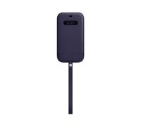 Apple iPhone 12 Pro Max Étui - cuir véritable - étui à insérer, étui avec ruban - bleu foncé