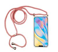 Apple iPhone 12 Pro Max Housse De Téléphone Avec Bandoulière Cordel Étui Rose