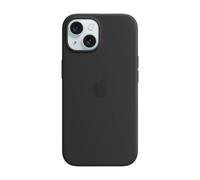 Apple iPhone 15 Coque en silicone avec MagSafe - Noir