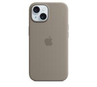 Coque En Silicone Apple iPhone 15 Officielle - Argile (Gris) - Neuf
