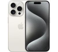 Apple iPhone 15 Pro 15,5 cm (6.1") Double SIM iOS 17 5G USB Type-C 256 Go Titane, Blanc