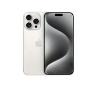 Apple iPhone 15 Pro Max 17 cm (6.7") Double SIM iOS 17 5G USB Type-C 256 Go Titane, Blanc