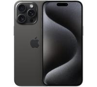 Apple iPhone 15 Pro Max 6.7" Double SIM iOS 17 5G USB Type-C 256 Go Titane et Noir
