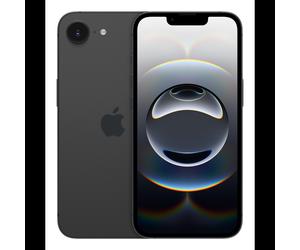 Apple iPhone 16e 6,1" (15,5 cm) Double SIM (Nano + eSIM) iOS 18 A18 6 cœurs 128 Go USB-C 2.0 5G Sub6 écran Super Retina XDR OLED 2532x1170 IP68 Noir