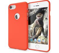 Apple iPhone 7 Coque de téléphone portable par NALIA, Slim Silikon Neon Case Mince Phone Cover Orange
