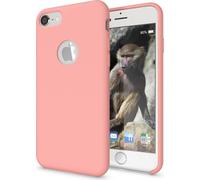 Apple iPhone 8 Liquid Silikon Handy Cover par NALIA, Hard Cover Case mince Fresh Pink