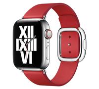Apple Leather Band Modern Buckle Watch Series 1 á 9 / SE (38/40/41 mm) | Series 10 (42 mm) Taille S Scarlet Rouge