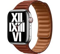 Apple Leather Link Watch Series 1-9 / SE 38/40/41 mm Taille M/L Umber