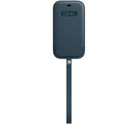 Apple Leather Sleeve MagSafe pour l'Apple iPhone 12 (Pro) - Bleu Baltique
