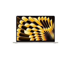 Apple MacBook Air 15 Pouces Portable avec Puce M5 : Écran Liquid Retina 15,3 Pouces, Mémoire unifiée 16 Go, SSD 512 Go, Touch ID, Wi-FI 7, Lumière stellaire; avec Apple Adaptateur Secteur USB-C 70 W