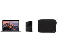 Apple MacBook Pro 15.4" Retina avec Touch Bar 256 Go SSD 16 Go RAM Intel Core i7 quadricœur à 2.6 GHz Gris Sidéral + Disque Dur Externe WD My Passport pour Mac 1 To Noir + Housse MW Noire et Blanche p
