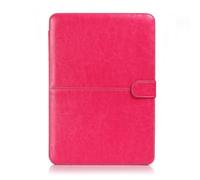 Apple MacBook Retina 15.4 Pouce Housse, SATURCASE PU Cuir Folio Magnétique Bouton Fermeture Protecteur Sleeve Coque Housse Étui Pour Apple MacBook Retina 15.4 Pouce (Rose)