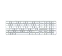 Apple Magic, Avec fil &sans fil, USB + Bluetooth, AZERTY, Blanc MXK73F/A