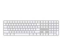 Apple Magic - Full Size (100%) - Avec ou sans fil - USB + Bluetooth - Aluminium - Blanc