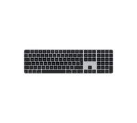 Apple Magic Keyboard avec Touch ID MXK83D/A : QWERTZ Allemand, USB + Bluetooth, Pavé Numérique, Batterie, USB-C, Compatible macOS, Noir
