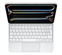 Apple Magic Keyboard - Clavier et étui - avec trackpad - rétroéclairé - Apple Smart connector - AZERTY - Français - blanc - pour 11-inch iPad Pro (M4)