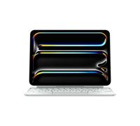 Apple Magic Keyboard MWR03LB/A : QWERTY Anglais US Blanc, Trackpad, USB-C, Rétroéclairé, iPad Pro 11" (M4), Aluminium, iPadOS 17.4