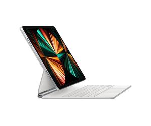 Apple Magic Keyboard pour iPad Air 13 pouces (2026) M4 / (2025) M3 / (2024) M2 / iPad Pro 12.9 (2018/2020/2021/2022) QWERTY / UK Blanc Blanc