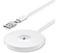 Apple Magsafe Charger, 15w Fast Magnetic Charger Compatible With Iphone 16/15/14/13/12 Pro Max, Qi Induction Charger For Apple Watch S10/9/8/7/Ultra 2, Airpods 4/3/2/Pro - White