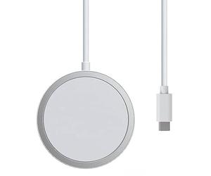 Apple MagSafe Chargeur - 15W USB-C, MFi Certifié, Blanc (1M) pour iPhone 15/15 Pro/15 Pro Max/14/13/12/11/X/XS/XR
