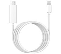 [Apple MFi certifié] Adaptateur câble Lightning à HDMI pour iPhone à HDTV, 1080P Adaptateur numérique AV Connecteur d'écran synchronisé pour iPhone 14 13 12 11 Pro Max XR X 8 à Moniteur de projecteur