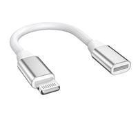 [Apple MFi certifié] Lightning mâle à Lightning Femme Adaptateur de Chargeur, Adaptateur de Charge d'extension iPhone Câble Convertisseur Dongle Compatible avec iPhone 14 13 12 11 XS XR X 8 7