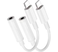 [Apple Mfi Certified] 2 Pack Lightning To 3.5mm Jack Adapter For Iphone 3.5mm,Aux Audio Adapter For Iphone 11/Xs Max/Xr/X/8p/8/7p/7/Se,Compatible Ios 13 And More