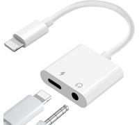 [Apple Mfi Certified] Lightning To 3.5mm Jack Adapter,2 In 1 Headphone Adapter Pd 60w Fast Charge Hi-Res Audio Charging Adapter Cable For Iphone 14/13/12/11/X/8/Pad/I-Os