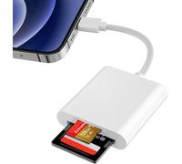 [Apple MFi Certified] SD Card Reader for iPhone, iPad, Micro SD Card Reader, Memory Card Adapter for Photography, Plug and Play
