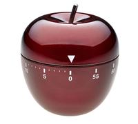 dostmann minuteur pomme 38. 1030. 05en acier inoxydable en rouge