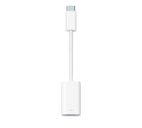 Apple MUQX3ZM/A, USB Type-C, Lightning, Mâle, Femelle, Blanc, Droit