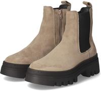 Apple of Eden Femmes Chelsea Boots/ Bottines Beige Rugueux Taille : 36