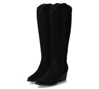 Apple of Eden PERCIA 1.1 Bottes western en daim pour femme Noir, Noir , 41 EU