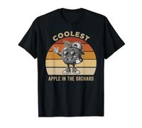 Apple Orchard Cool Kid Picking Season Boys Fun Red Fruit T-Shirt