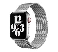Apple Original Boucle Milanaise pour Apple Watch 38mm / 40mm / 41mm - Argent - MTJN3ZM/A