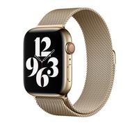 Apple Original Boucle Milanaise pour Apple Watch 44mm / 45mm / 46mm / 49mm - Doré (2ème Gen) M/L - ML763ZM/A