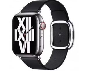 Apple Original Bracelet Boucle Moderne pour Apple Watch 38 mm / 40 mm / 41 mm - Couleur Encre - Taille L - MP8F3ZM/A