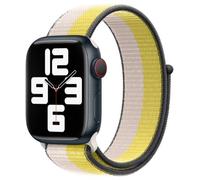 Apple Original Bracelet Sport Loop pour Apple Watch 38 mm / 40 mm / 41 mm - Couleur Lait d’avoine / Zeste de citron - MN5L3ZM/A