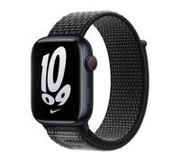 Apple Original Nike Bracelet Sport Loop Apple Watch 38 mm / 40 mm / 41 mm Noir / Blanc Sommet - MPHW3ZM/A