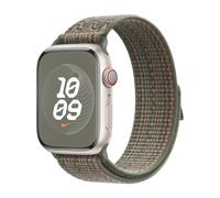 Apple Original Nike Bracelet Sport Loop Apple Watch 42 mm / 44 mm / 45 mm / 49 mm Séquoia / Orange - MTL63ZM/A