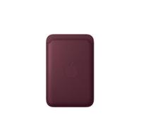 Apple - Porte-Cartes Tissage Fin Magsafe Bordeaux