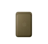 Apple - Porte-Cartes Tissage Fin Magsafe Olive Sombre