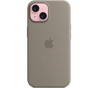 Apple Silicone Backcover MagSafe pour Apple iPhone 15 Plus - Clay